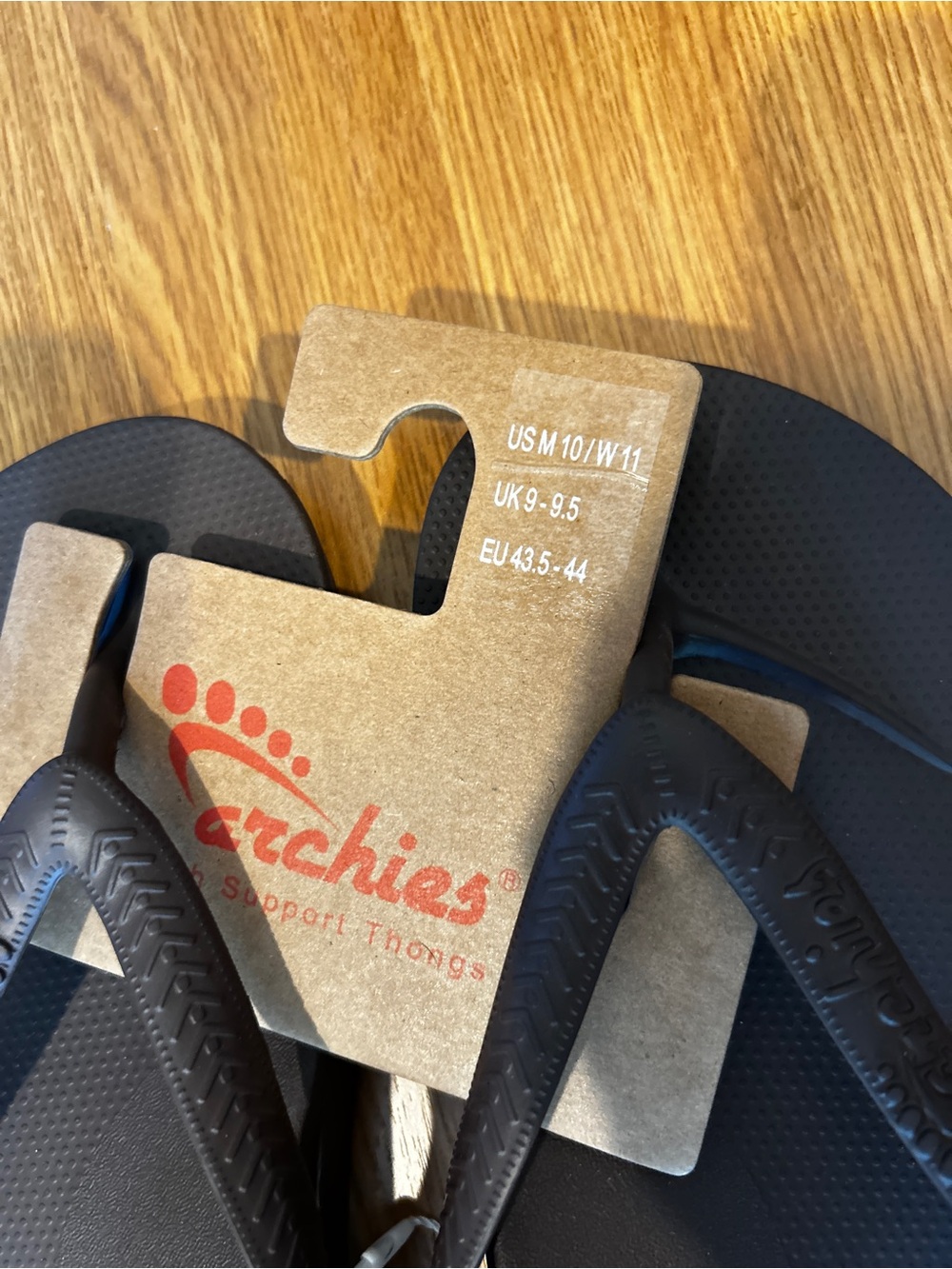 Archies Brown Comfort Thong Flip Flops unisex - Picture 2 of 3